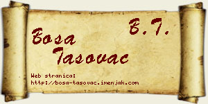 Bosa Tasovac vizit kartica